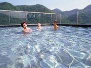 定山渓ビューホテル 絶景の眺め、展望露天風呂